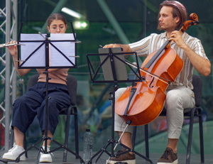 Two music players